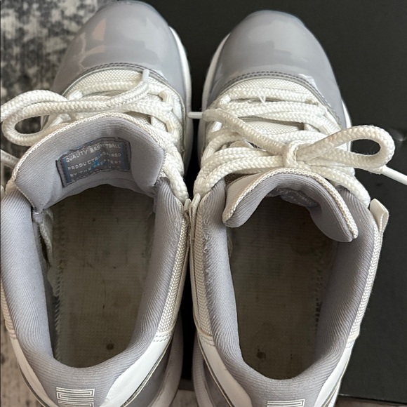 Kids Gray and White Sneakers - Picture 6 of 10